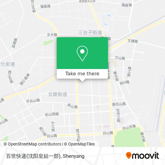 百世快递(沈阳皇姑一部) map