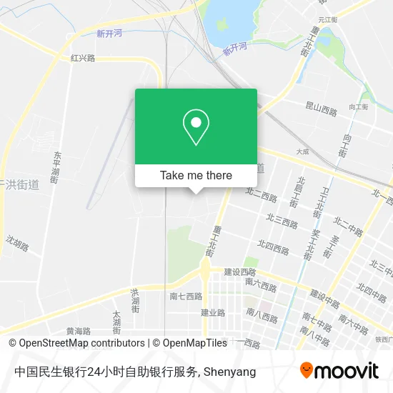 中国民生银行24小时自助银行服务 map