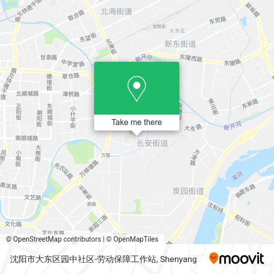 沈阳市大东区园中社区-劳动保障工作站 map