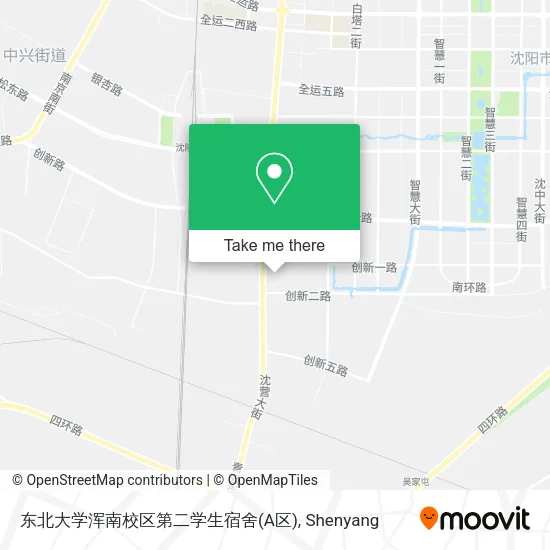 东北大学浑南校区第二学生宿舍(A区) map