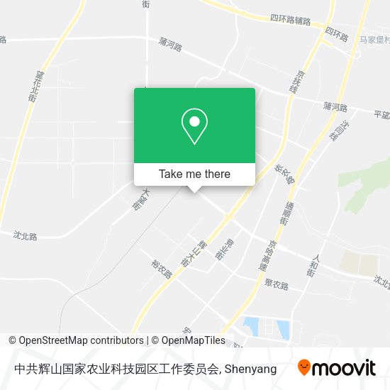 中共辉山国家农业科技园区工作委员会 map