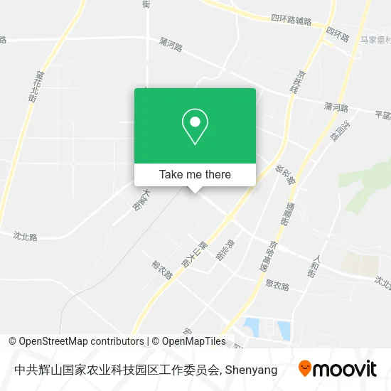 中共辉山国家农业科技园区工作委员会 map