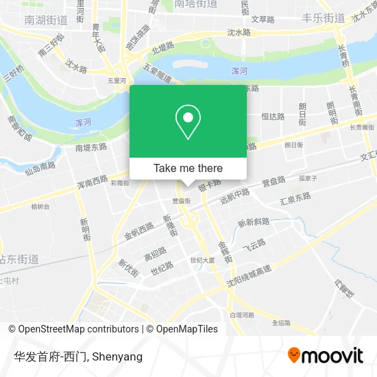 华发首府-西门 map