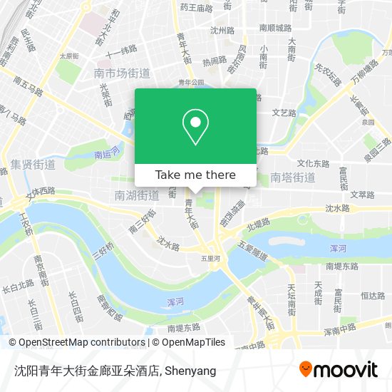 沈阳青年大街金廊亚朵酒店 map