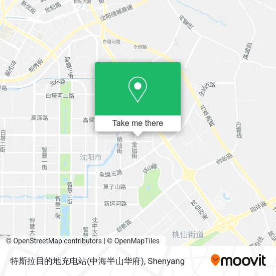 特斯拉目的地充电站(中海半山华府) map