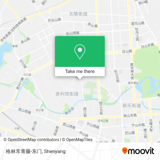格林常青藤-东门 map