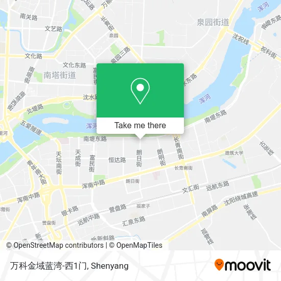 万科金域蓝湾-西1门 map