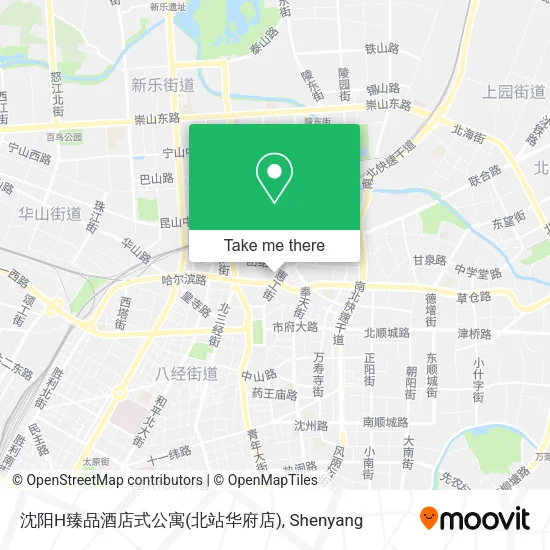 沈阳H臻品酒店式公寓(北站华府店) map