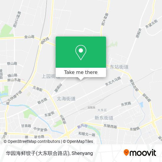 华园海鲜饺子(大东联合路店) map