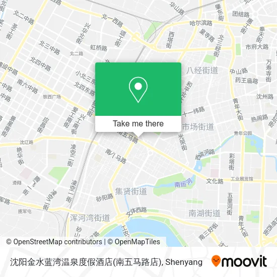 沈阳金水蓝湾温泉度假酒店(南五马路店) map