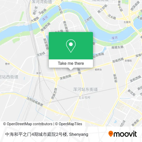 中海和平之门4期城市庭院2号楼 map