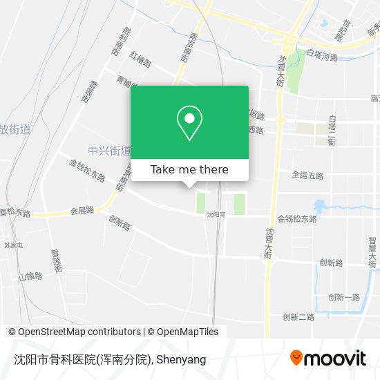 沈阳市骨科医院(浑南分院) map