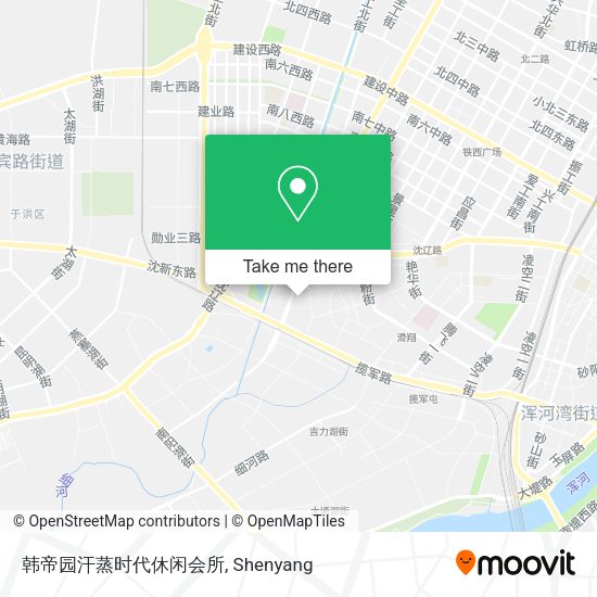 韩帝园汗蒸时代休闲会所 map