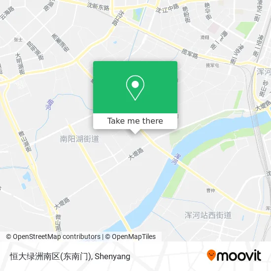 恒大绿洲南区(东南门) map