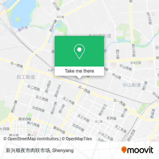 新兴顺夜市肉联市场 map
