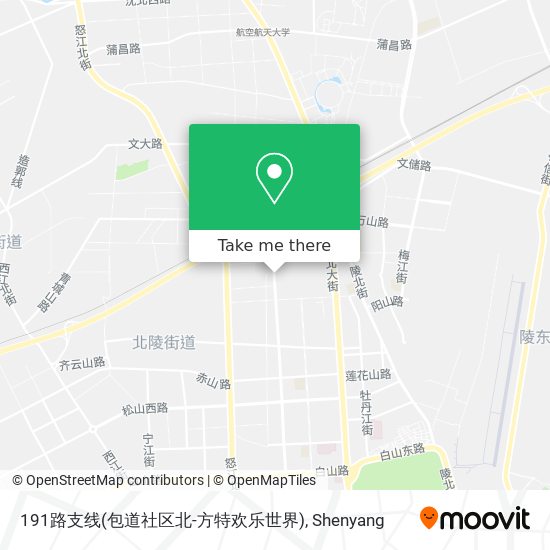 191路支线(包道社区北-方特欢乐世界) map