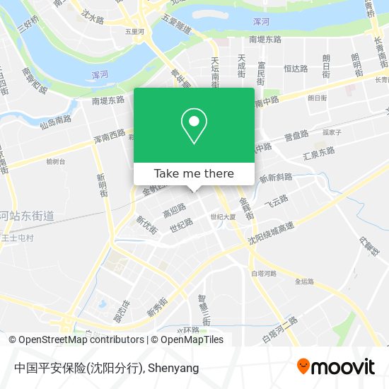 中国平安保险(沈阳分行) map