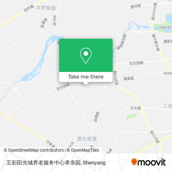 五彩阳光城养老服务中心孝亲园 map