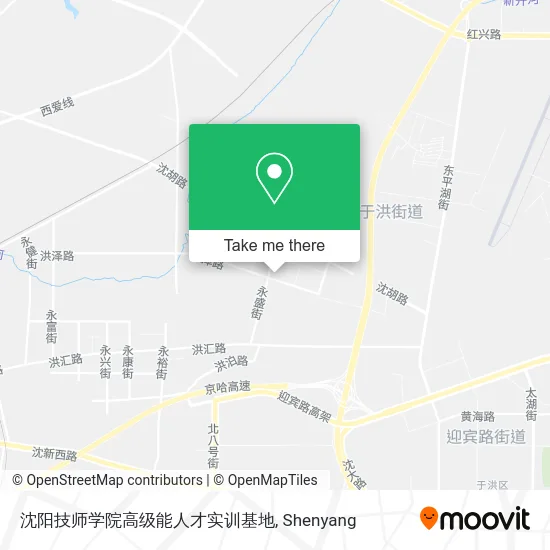 沈阳技师学院高级能人才实训基地 map