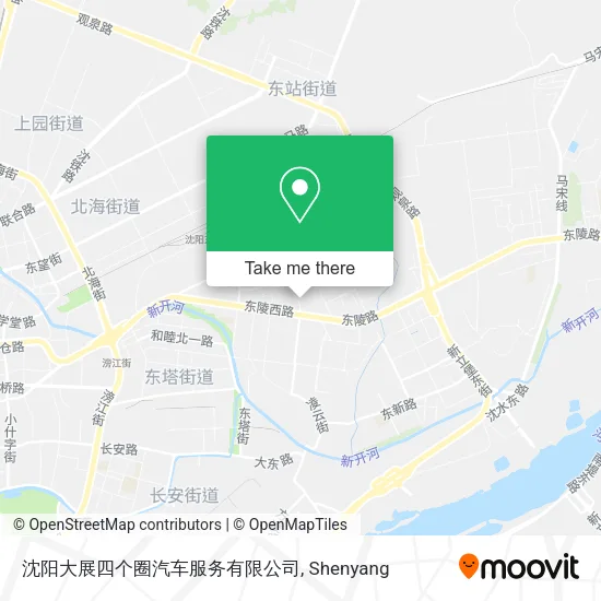 沈阳大展四个圈汽车服务有限公司 map