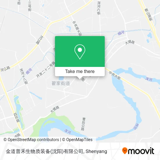 金道普禾生物质装备(沈阳)有限公司 map