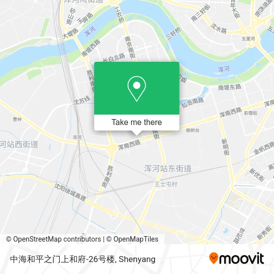 中海和平之门上和府-26号楼 map