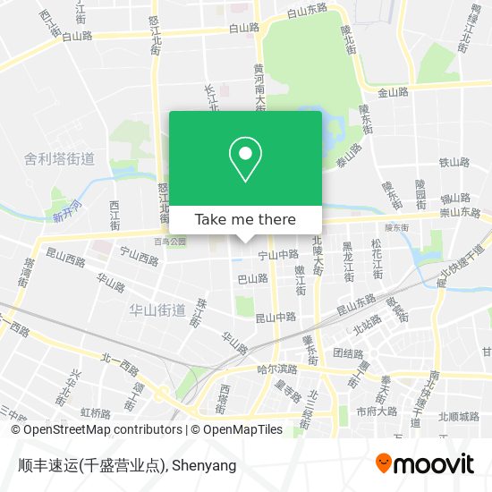 顺丰速运(千盛营业点) map