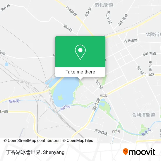 丁香湖冰雪世界 map