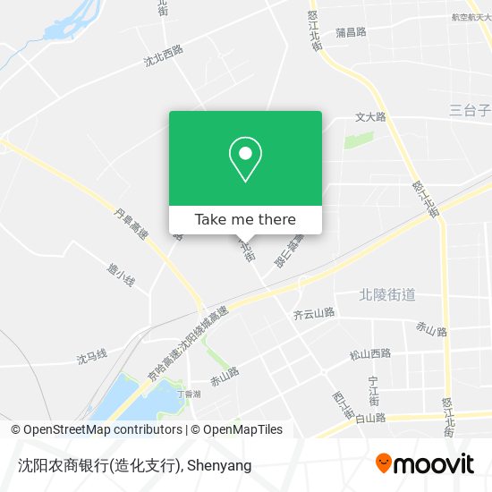 沈阳农商银行(造化支行) map