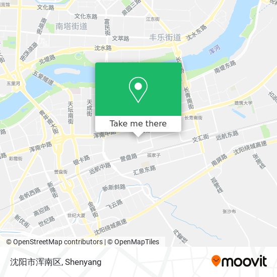 沈阳市浑南区 map