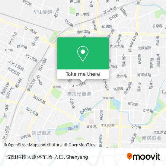沈阳科技大厦停车场-入口 map