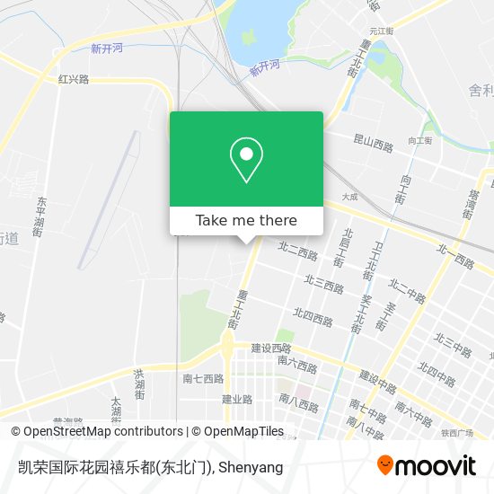 凯荣国际花园禧乐都(东北门) map