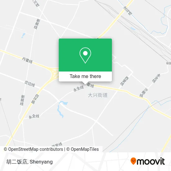 胡二饭店 map