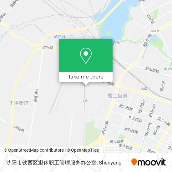 沈阳市铁西区退休职工管理服务办公室 map
