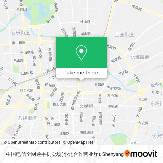 中国电信全网通手机卖场(小北合作营业厅) map