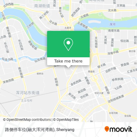 路侧停车位(融大浑河湾南) map