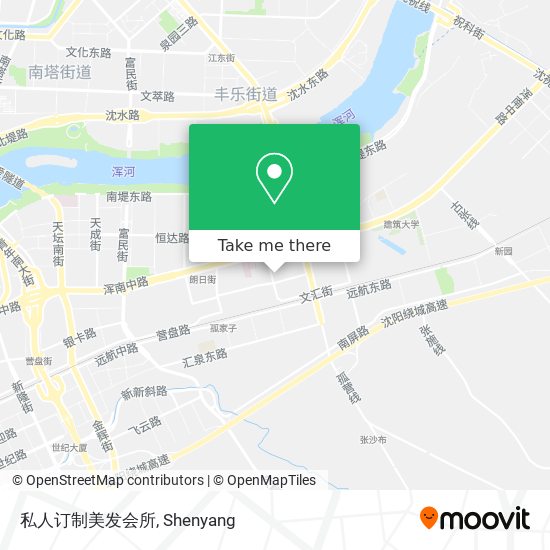 私人订制美发会所 map