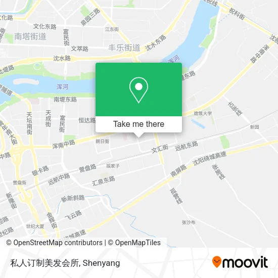 私人订制美发会所 map