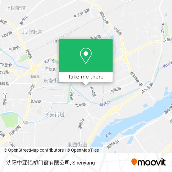 沈阳中亚铝塑门窗有限公司 map