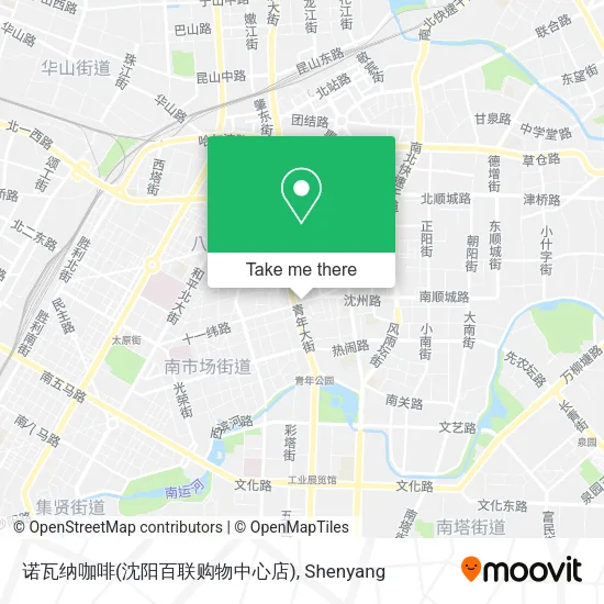 诺瓦纳咖啡(沈阳百联购物中心店) map