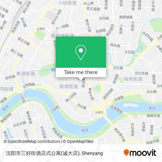 沈阳市三好街酒店式公寓(诚大店) map