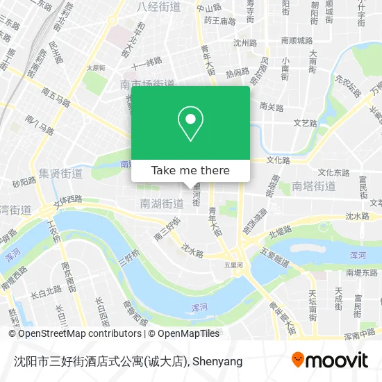 沈阳市三好街酒店式公寓(诚大店) map