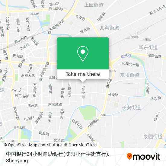 中国银行24小时自助银行(沈阳小什字街支行) map