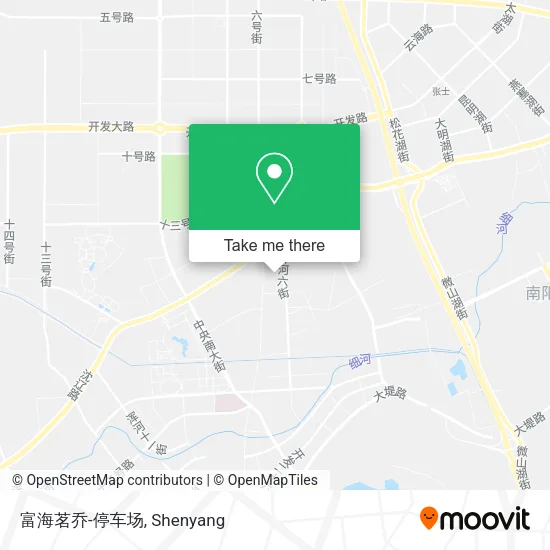富海茗乔-停车场 map