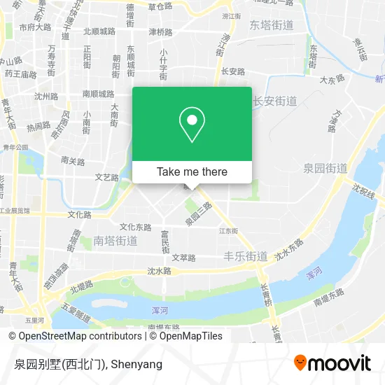 泉园别墅(西北门) map