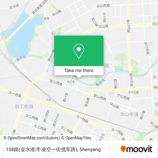 158路(金水港湾-凌空一街揽军路) map