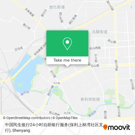 中国民生银行24小时自助银行服务(保利上林湾社区支行) map