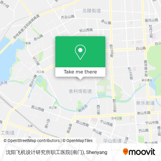 沈阳飞机设计研究所职工医院(南门) map