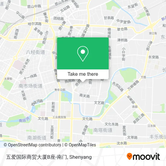 五爱国际商贸大厦B座-南门 map