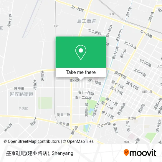 盛京鞋吧(建业路店) map